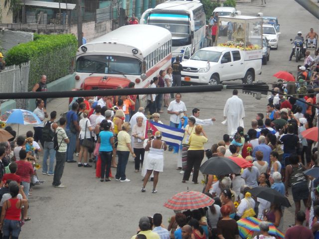 La imagen de la Virgen en Marianao